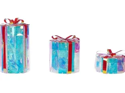 Hot Beliani Decorazione per esterni LED GRIMSEY Regali di Natale 30/20/10 cm Multicolore