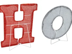 Outlet Beliani Decorazione per esterni LED GRENVIK 40 cm Bianco Rosso