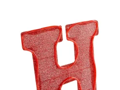 Outlet Beliani Decorazione per esterni LED GRENVIK 40 cm Bianco Rosso
