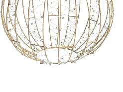 Outlet Beliani Decorazione per esterni LED GAROUR Palla di Natale 65/50/40 cm Oro