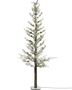 Beliani Decorazione per esterni LED GRENIVIK Albero di Natale 245 cm Bianco