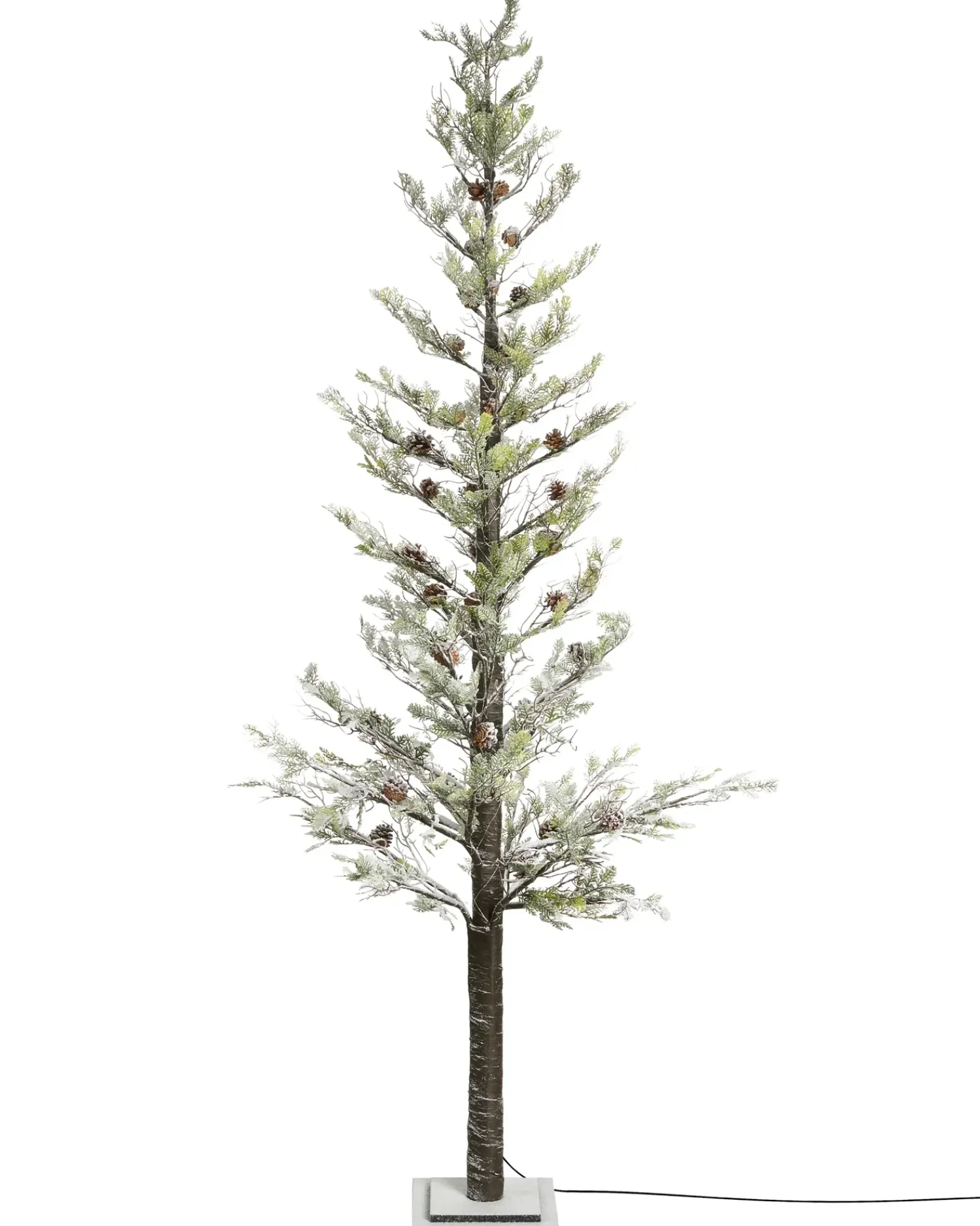 Beliani Decorazione per esterni LED GRENIVIK Albero di Natale 245 cm Bianco