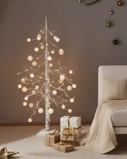 Clearance Beliani Decorazione per esterni LED HOLAR Albero di Natale 122 cm Bianco
