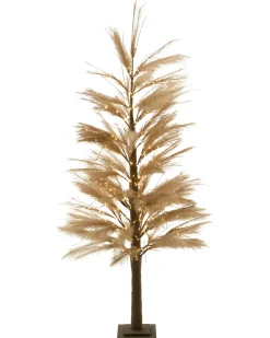 Best Beliani Decorazione per esterni LED HAUGANES Albero di Natale 190 cm Beige