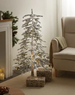 Sale Beliani Decorazione per esterni LED HASSLAN Albero di Natale 125 cm Bianco Bianco Verde