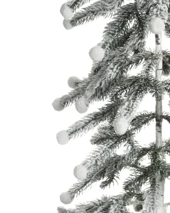 Sale Beliani Decorazione per esterni LED HASSLAN Albero di Natale 125 cm Bianco Bianco Verde