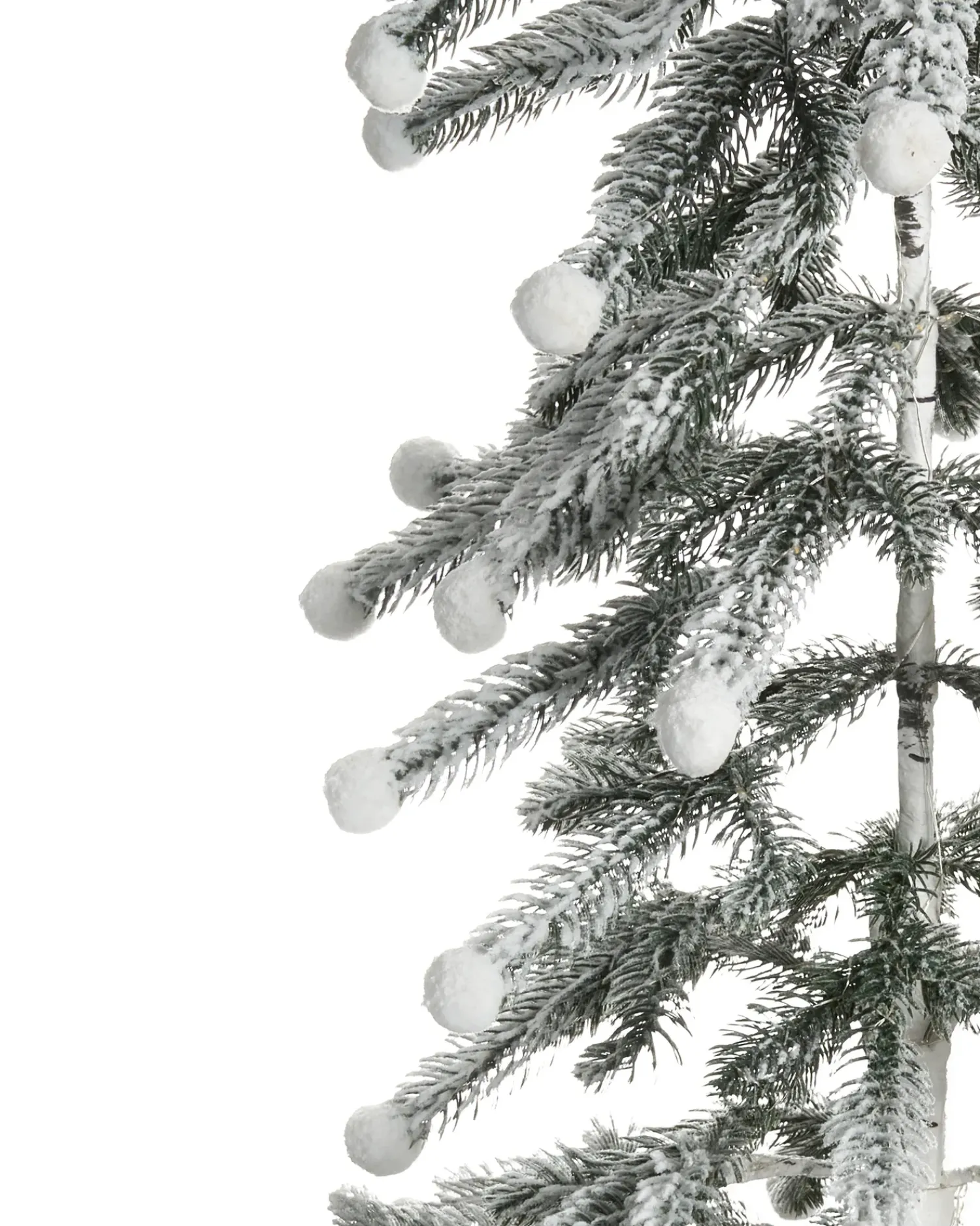 Sale Beliani Decorazione per esterni LED HASSLAN Albero di Natale 125 cm Bianco Bianco Verde