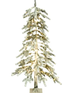 Sale Beliani Decorazione per esterni LED HASSLAN Albero di Natale 125 cm Bianco Bianco Verde