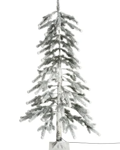 Sale Beliani Decorazione per esterni LED HASSLAN Albero di Natale 125 cm Bianco Bianco Verde