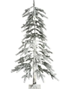 Sale Beliani Decorazione per esterni LED HASSLAN Albero di Natale 125 cm Bianco Bianco Verde