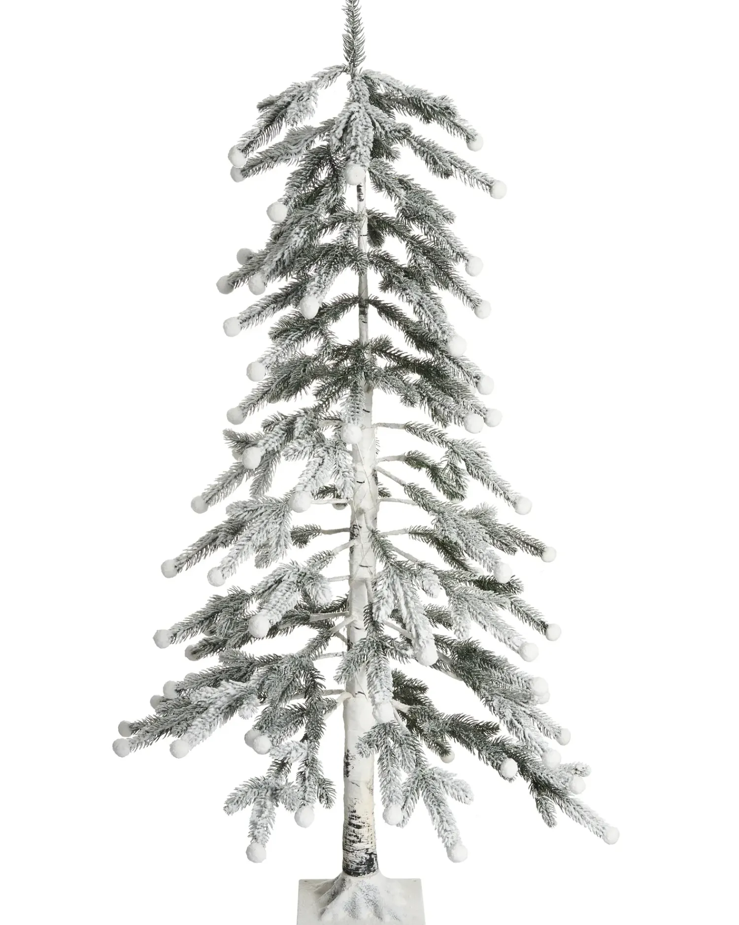 Sale Beliani Decorazione per esterni LED HASSLAN Albero di Natale 125 cm Bianco Bianco Verde