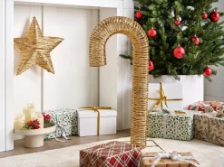 Hot Beliani Decorazione per esterni LED HOLMAVIK Bastoncino di zucchero 74 cm Oro