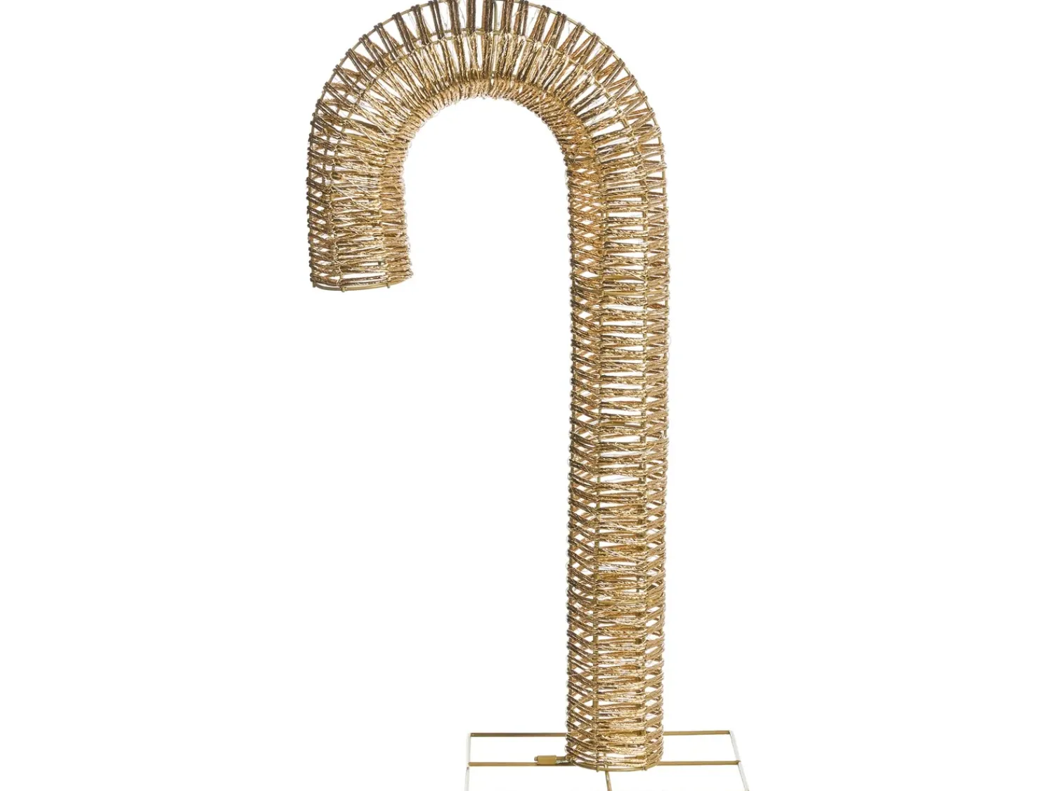 Hot Beliani Decorazione per esterni LED HOLMAVIK Bastoncino di zucchero 74 cm Oro