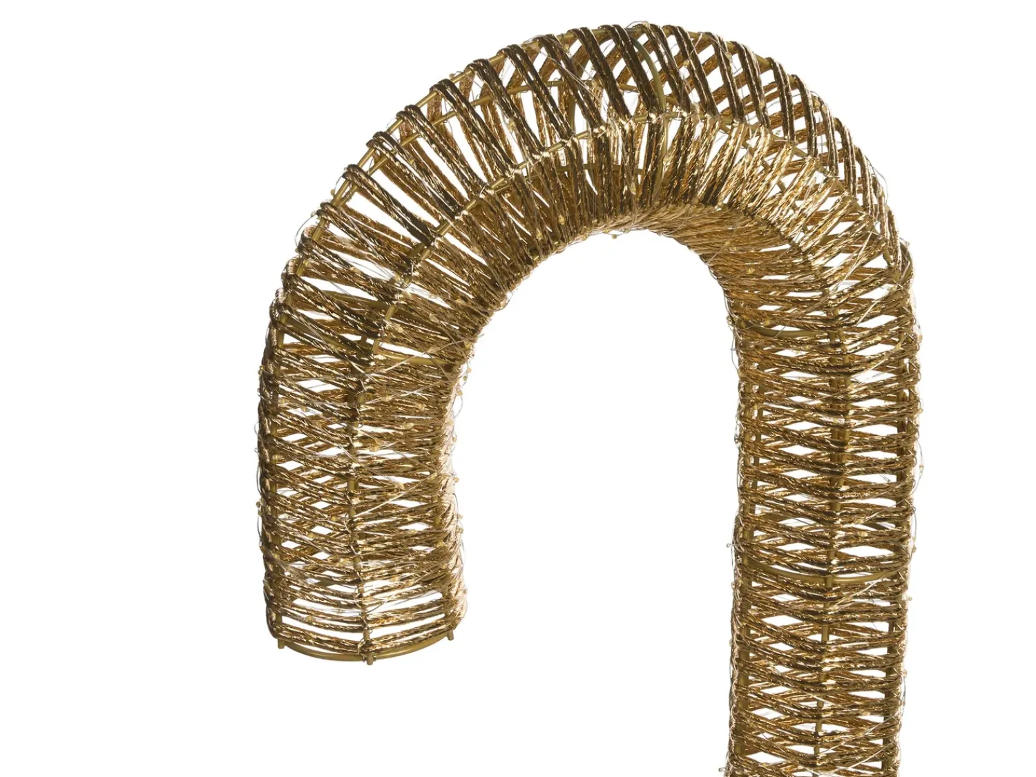 Hot Beliani Decorazione per esterni LED HOLMAVIK Bastoncino di zucchero 74 cm Oro