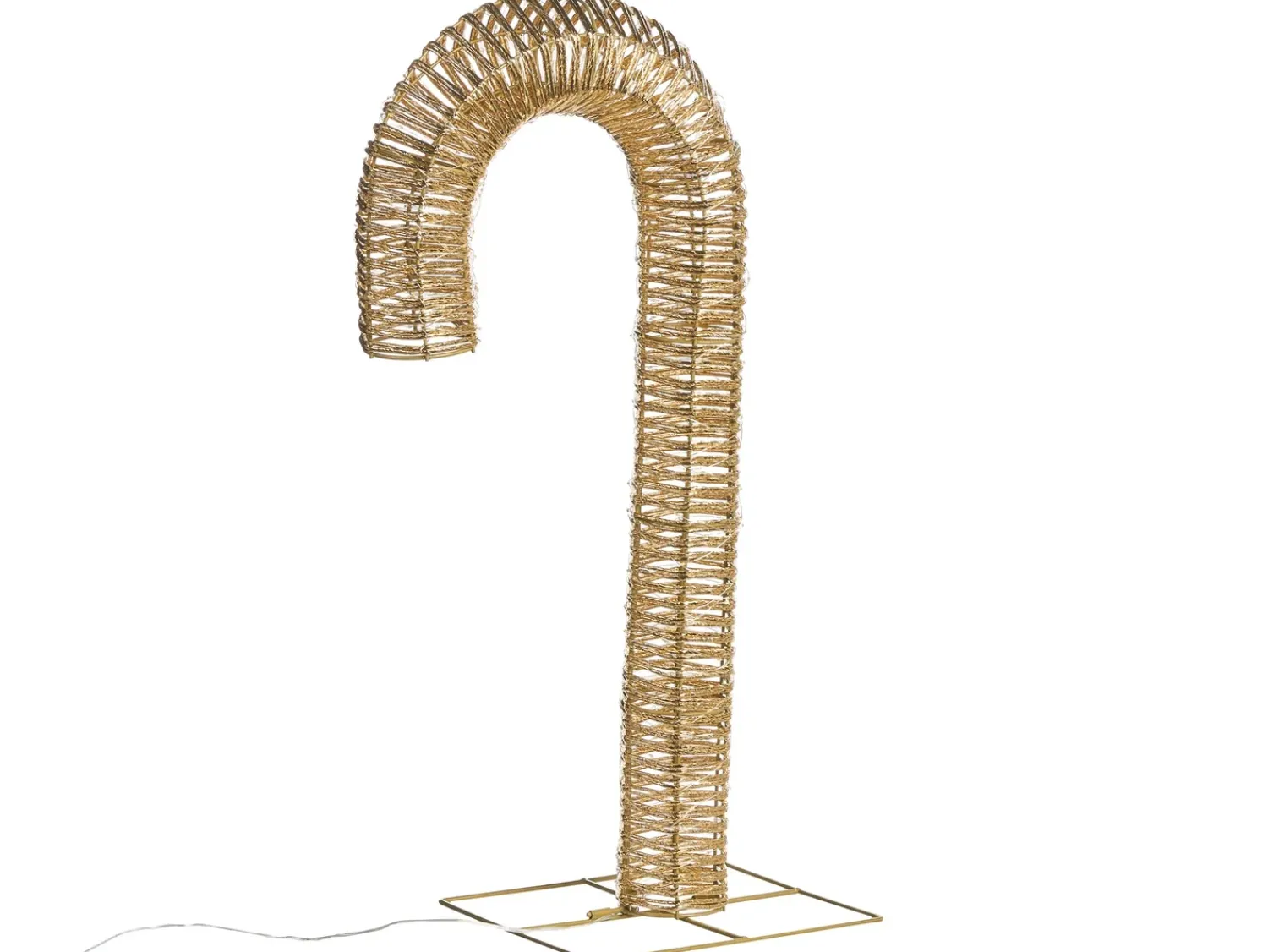Hot Beliani Decorazione per esterni LED HOLMAVIK Bastoncino di zucchero 74 cm Oro