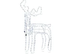 Hot Beliani Decorazione per esterni LED INNNES Renna 94 cm Bianco