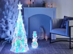 Clearance Beliani Decorazione per esterni LED ICELAND Albero di Natale 120 cm Multicolore
