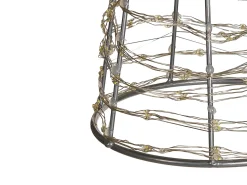 Beliani Decorazione per esterni LED KOTALA Albero di Natale 57 cm Argento