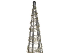 Beliani Decorazione per esterni LED KOTALA Albero di Natale 57 cm Argento