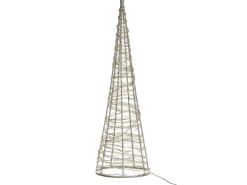 Beliani Decorazione per esterni LED KOTALA Albero di Natale 57 cm Argento