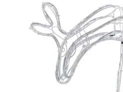 Online Beliani Decorazione per esterni LED KRISTNES Capriolo animato 53 cm Bianco