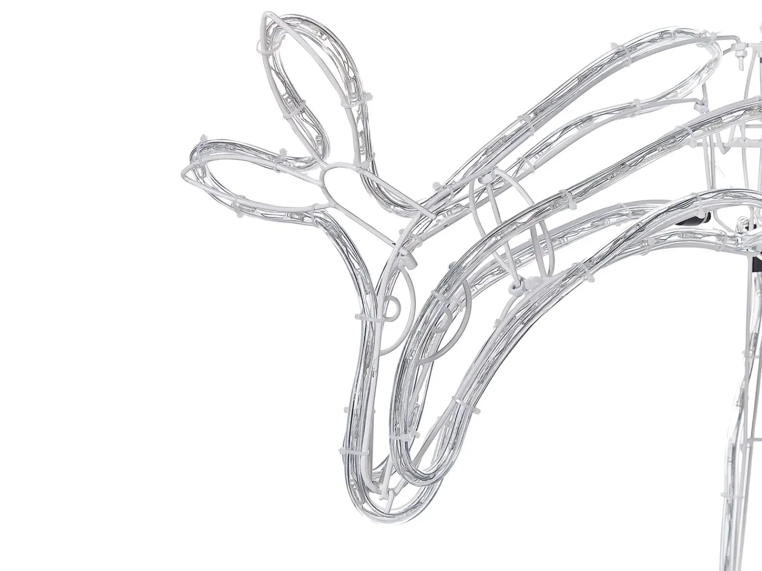 Online Beliani Decorazione per esterni LED KRISTNES Capriolo animato 53 cm Bianco