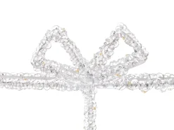 Beliani Decorazione per esterni LED KEMI Regali di Natale 25 cm Bianco