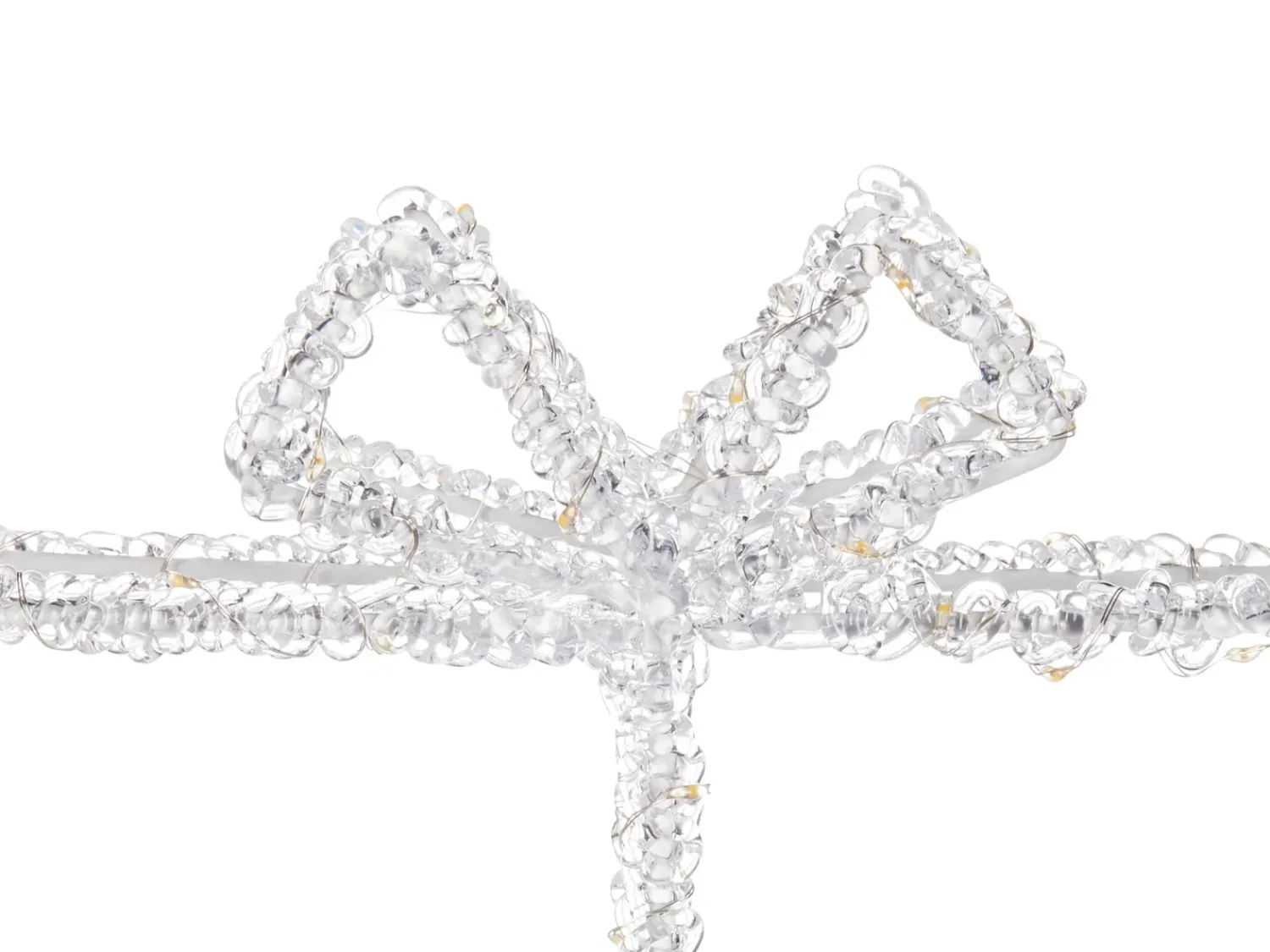 Beliani Decorazione per esterni LED KEMI Regali di Natale 25 cm Bianco