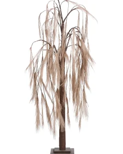 Hot Beliani Decorazione per esterni LED KOPASKER Albero 160 cm Beige Beige Marrone