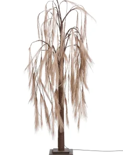 Hot Beliani Decorazione per esterni LED KOPASKER Albero 160 cm Beige Beige Marrone