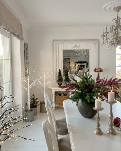 Best Beliani Decorazione per esterni LED LAPPI Albero di Natale Bianco