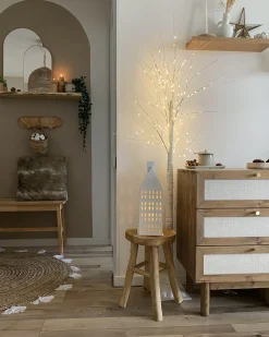 Best Beliani Decorazione per esterni LED LAPPI Albero di Natale Bianco