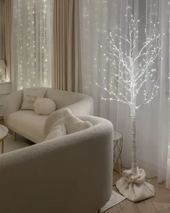 Best Beliani Decorazione per esterni LED LAPPI Albero di Natale Bianco