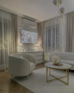 Best Beliani Decorazione per esterni LED LAPPI Albero di Natale Bianco