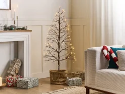 Best Beliani Decorazione per esterni LED LONKARI Albero 150 cm Marrone