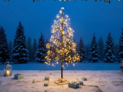 Best Beliani Decorazione per esterni LED LONKARI Albero 150 cm Marrone