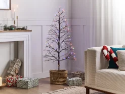 Best Beliani Decorazione per esterni LED LONKARI Albero 150 cm Marrone