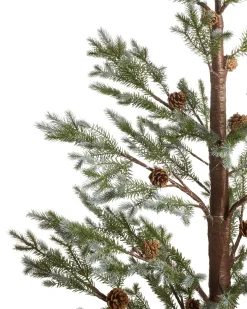 Outlet Beliani Decorazione per esterni LED LAUGARAS Albero di Natale 150 cm Verde Marrone Verde