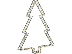 Clearance Beliani Decorazione per esterni LED LOFSEN Albero di Natale 45/35/25 cm Nero