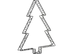 Clearance Beliani Decorazione per esterni LED LOFSEN Albero di Natale 45/35/25 cm Nero