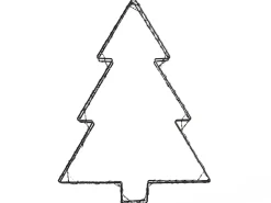 Clearance Beliani Decorazione per esterni LED LOFSEN Albero di Natale 45/35/25 cm Nero