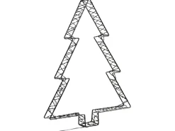 Clearance Beliani Decorazione per esterni LED LOFSEN Albero di Natale 45/35/25 cm Nero