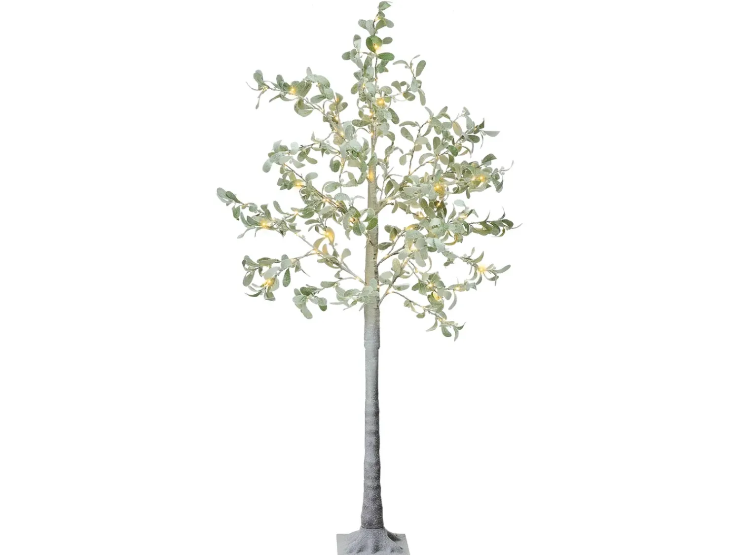 Outlet Beliani Decorazione per esterni LED MELAKKO Albero 150 cm Verde Bianco Verde