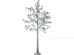 Outlet Beliani Decorazione per esterni LED MELAKKO Albero 150 cm Verde Bianco Verde