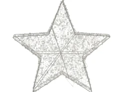 Best Beliani Decorazione per esterni LED MADUM Stella 50 cm Argento