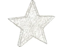 Best Beliani Decorazione per esterni LED MADUM Stella 50 cm Argento