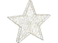 Best Beliani Decorazione per esterni LED MADUM Stella 50 cm Argento