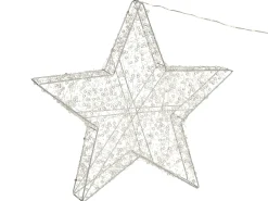 Best Beliani Decorazione per esterni LED MADUM Stella 50 cm Argento