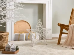 Best Beliani Decorazione per esterni LED MADUM Stella 50 cm Argento