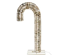 Hot Beliani Decorazione per esterni LED NORRESO Bastoncino di zucchero 74 cm Oro